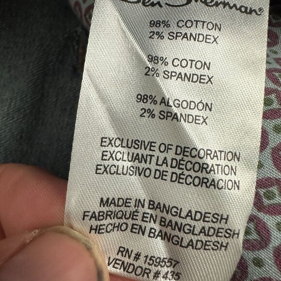 Ben Sherman Mens Stretch Skinny Fit Jeans - 42W 32L - Dark Wash Denim NEW - Picture 8 of 9